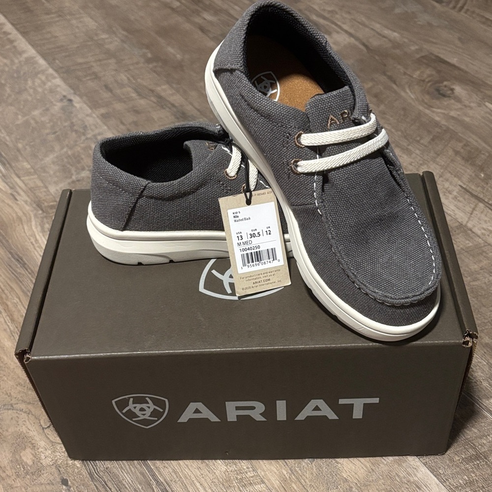 Ariat Hilo Washed Black,FLX Foam sole,cushion insole,no tie lace,slip on loafers